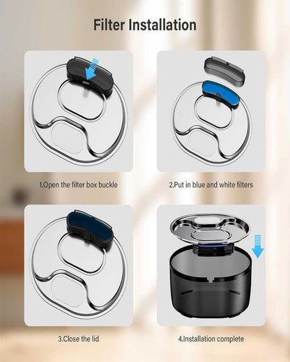 8PCS Cat Water Fountain Filter