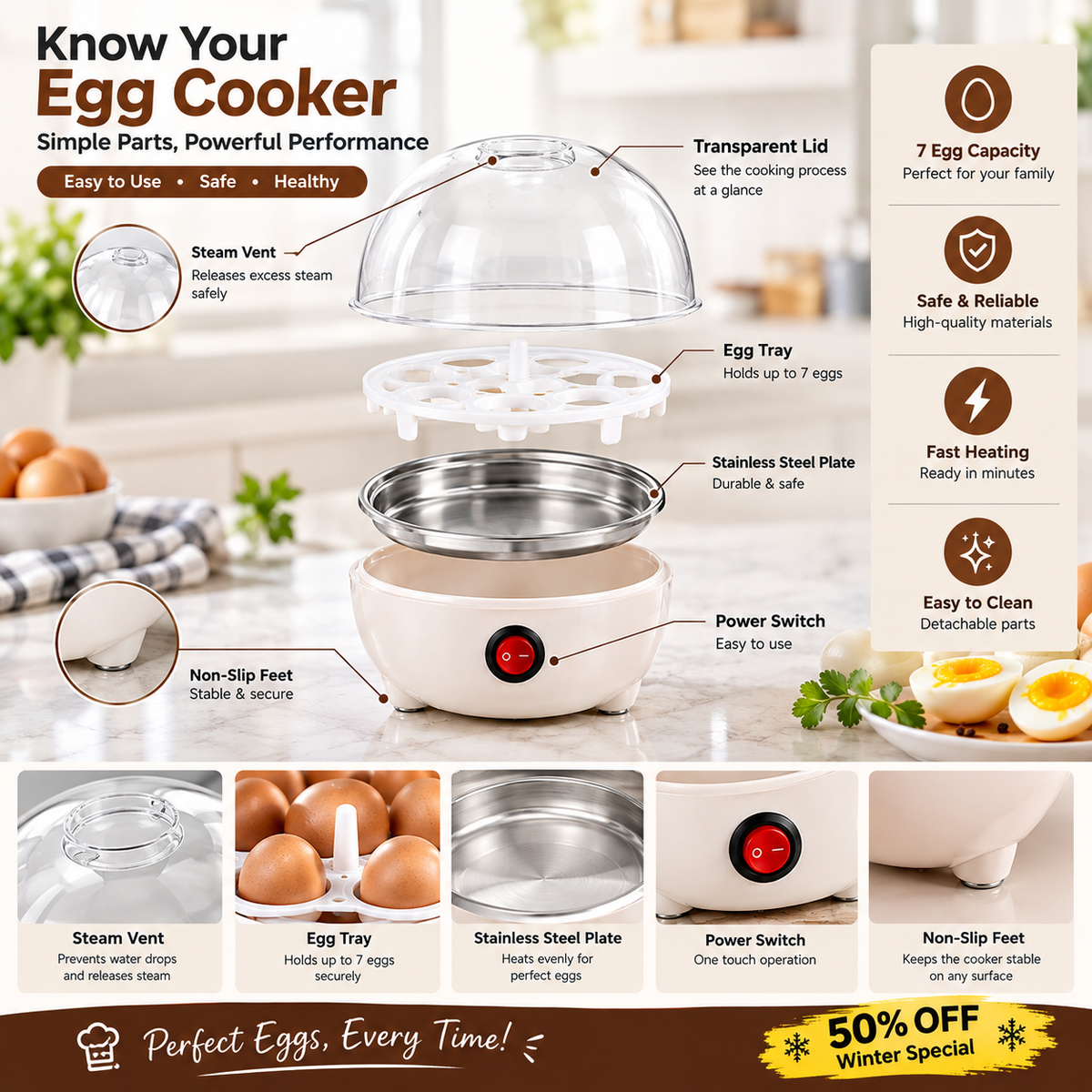 Multifunction Egg Cooker